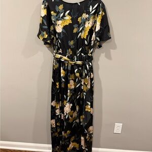 Baltic Born Black and Gold Maxi Dress